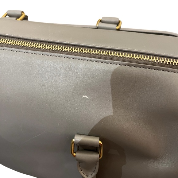 Saint Laurent Classic Duffle 6 Smooth Leather Zip Top Doctor Crossbody Tote Bag - Picture 14 of 16